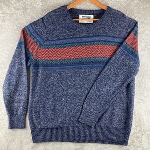 Urban‎ Pipeline Sweater Mens XXL Blue Multicolor Long Sleeve Knitted Pullover